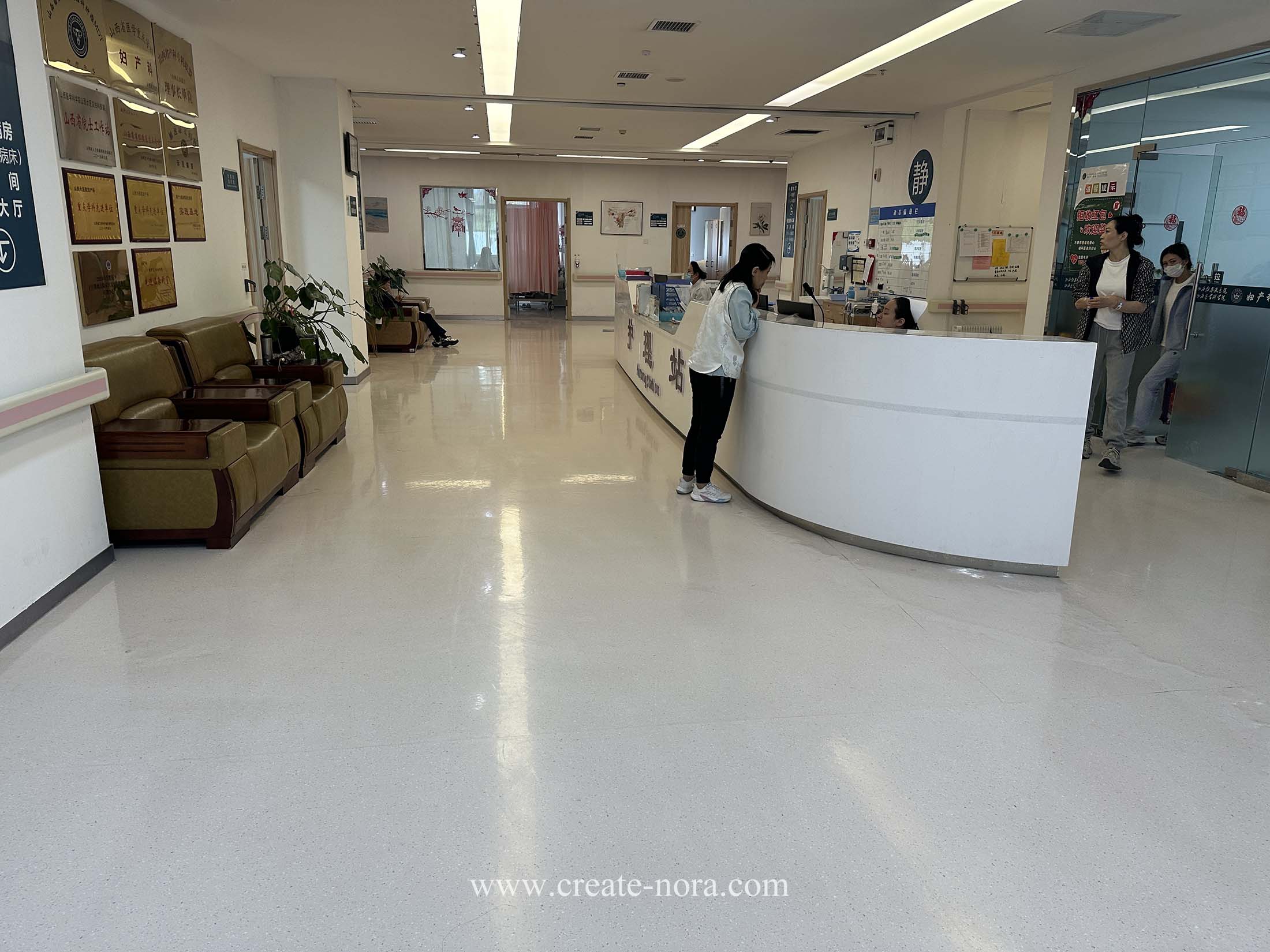 the photo of nora rubber flooring in Shanxi Bethune Hospital 7